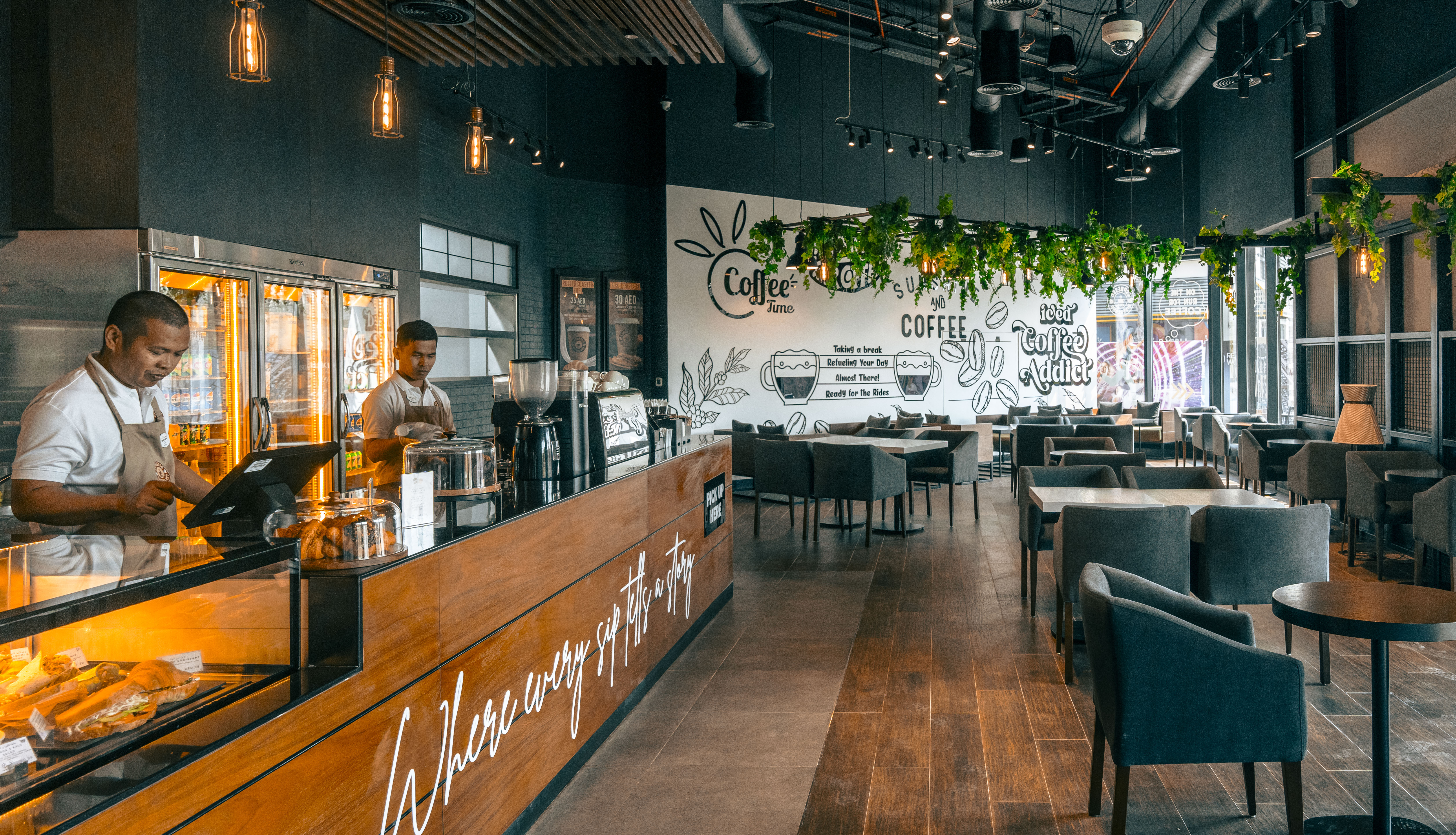 Interior de Café Aromático